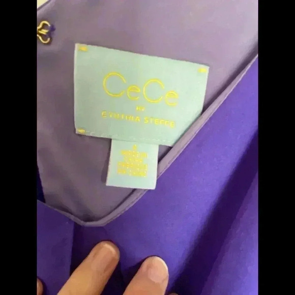 Purple Silky Mini Dress - Wedding Guest - Picture 2 of 2